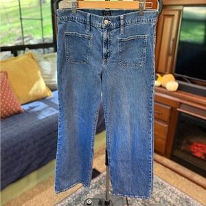 J. Crew Wide-Leg Patch Pocket Jeans